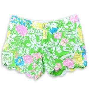 Lilly Pulitzer Buttercup Scalloped Hem Short {NWOT}